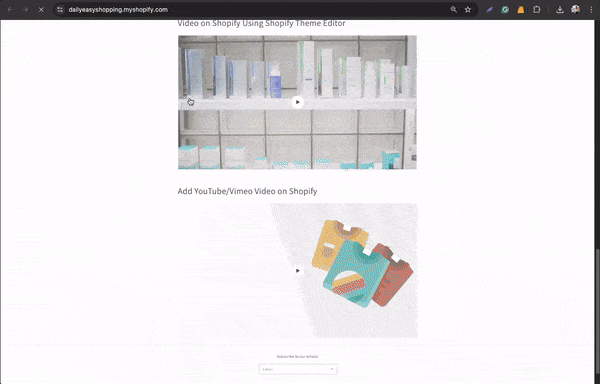 How to Add Video to Shopify Store using YouTube Link or Direct Upload