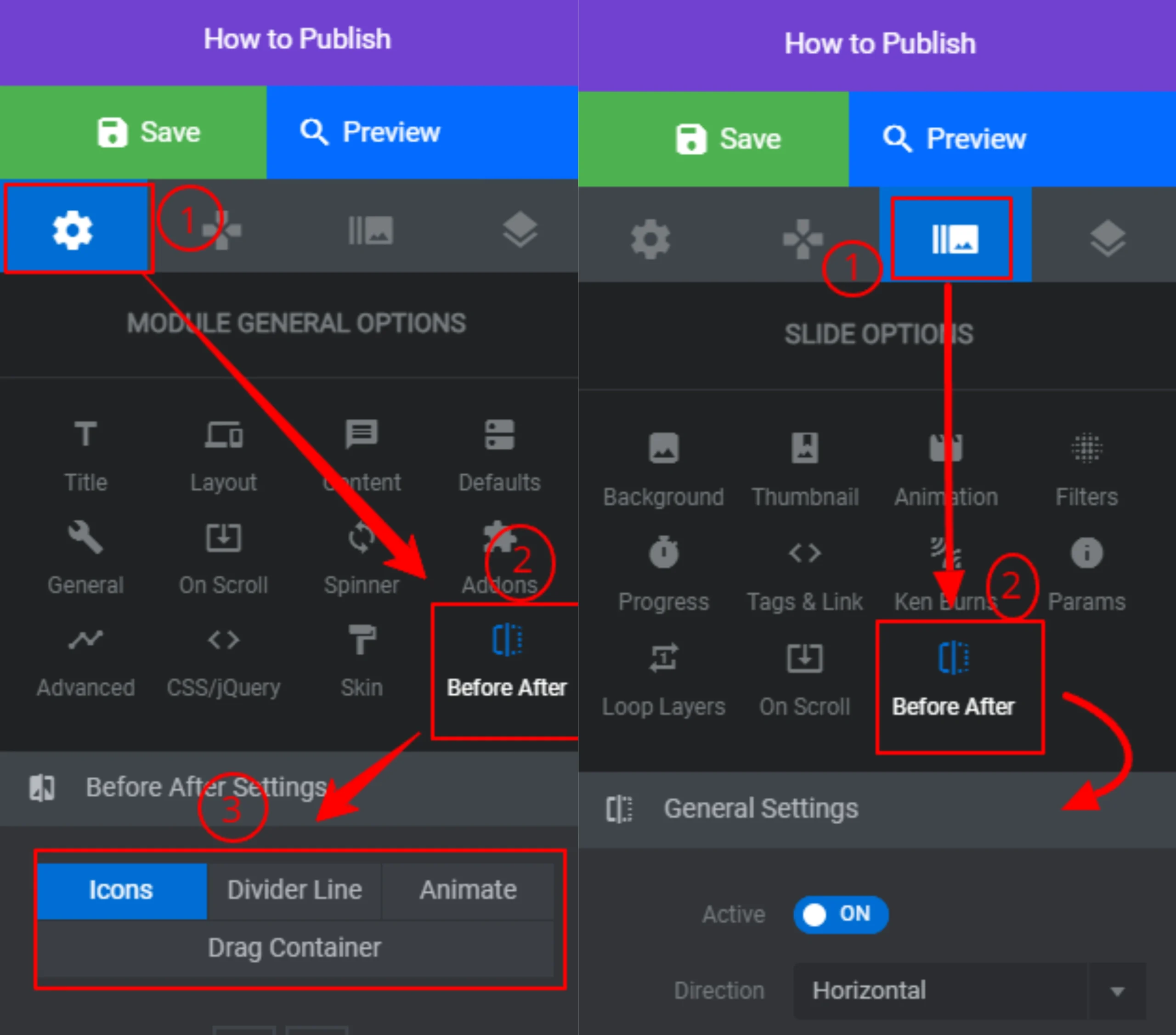 Before After Slider Customization