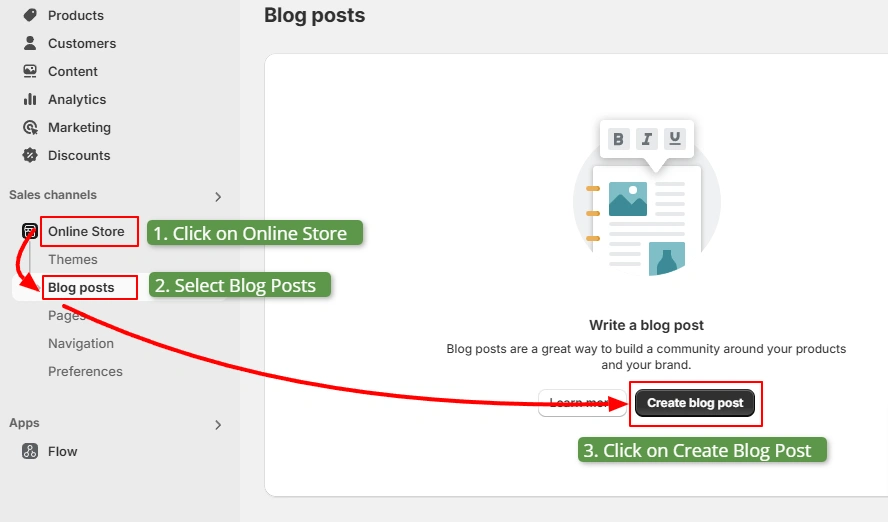 Create blog post