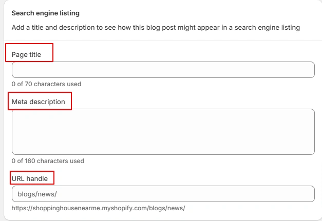 Search Engine Listing