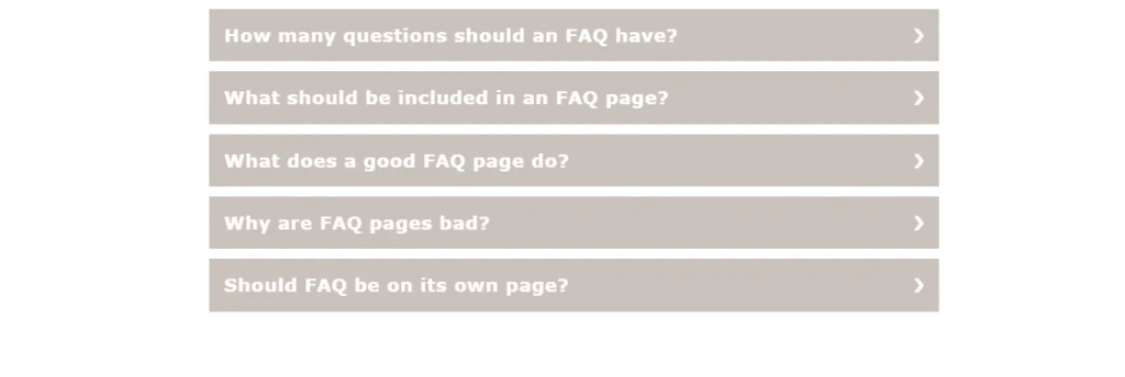 FAQ Section