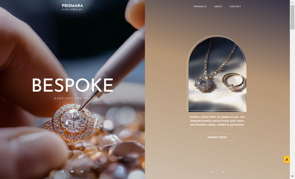 Prismara Jewelry Shop Template