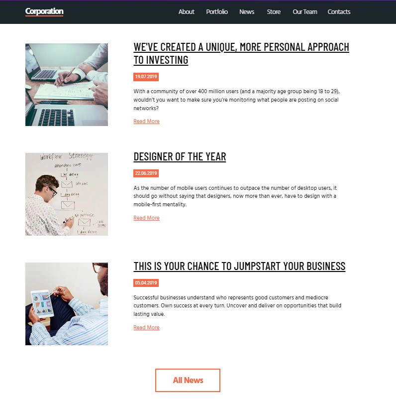 Corporate Website Template
