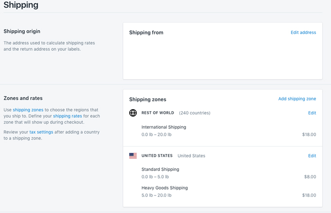 Shopify-Shipping