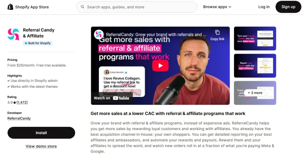 referral candy and affiliate for boosting sales