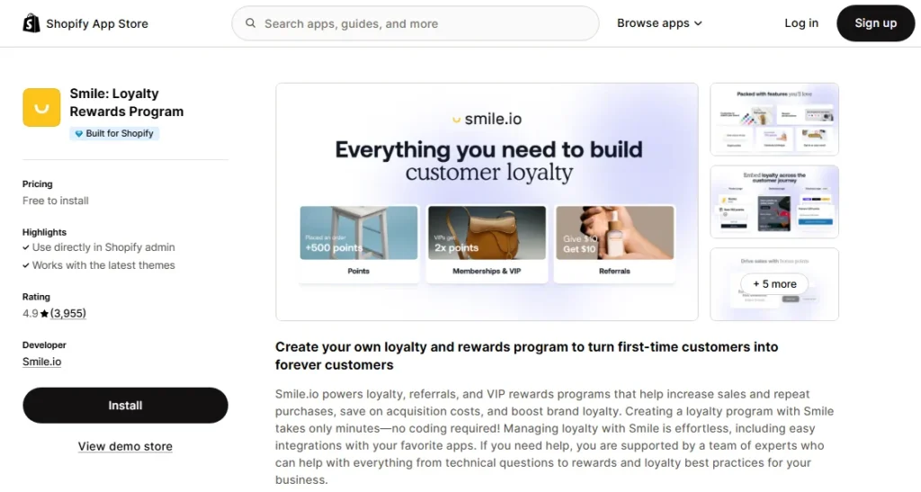 smile loyalty rewards program