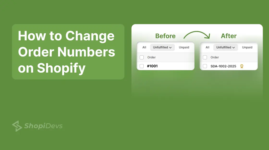 How to Change Shopify Order Numbers ID format featured image