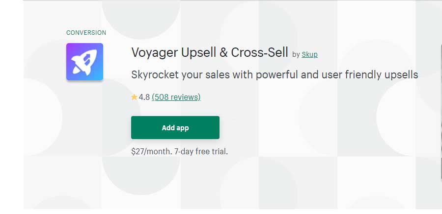 Voyager Upsell & Cross Sell