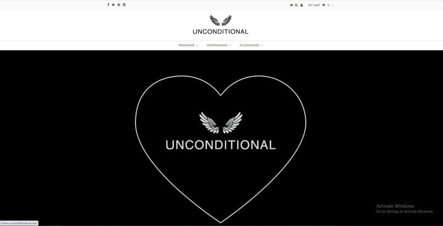 unconditional Shopify store