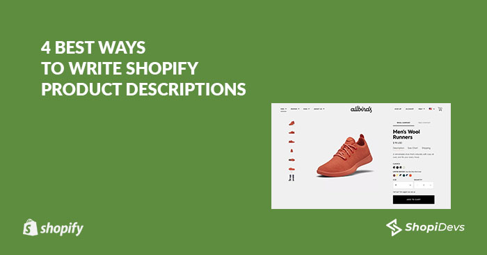 Best Ways To Write Shopify Product Descriptions