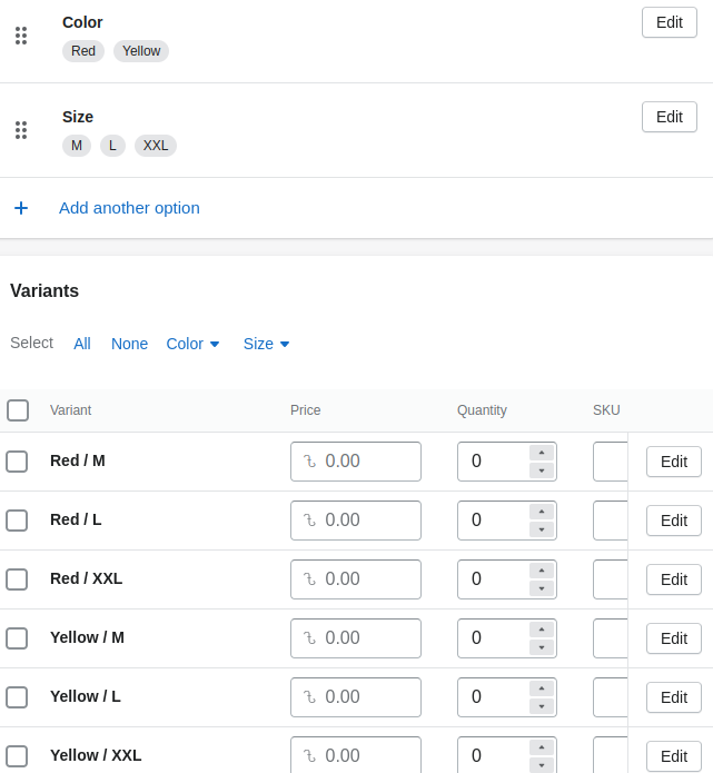 How to Add Variant Selector in Shopify on collection pages