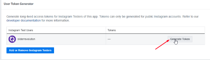 generate token