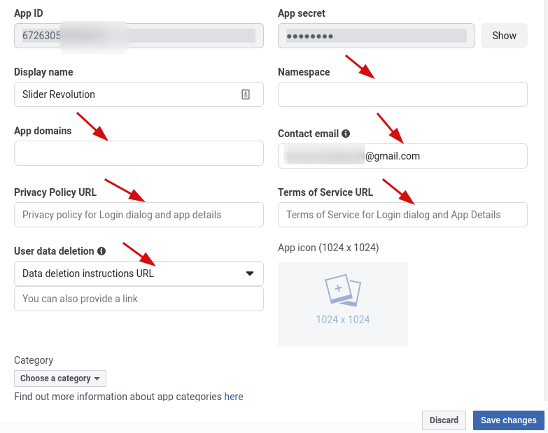 required filling settings