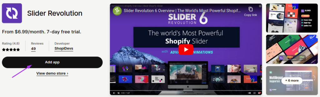 slider revolution app