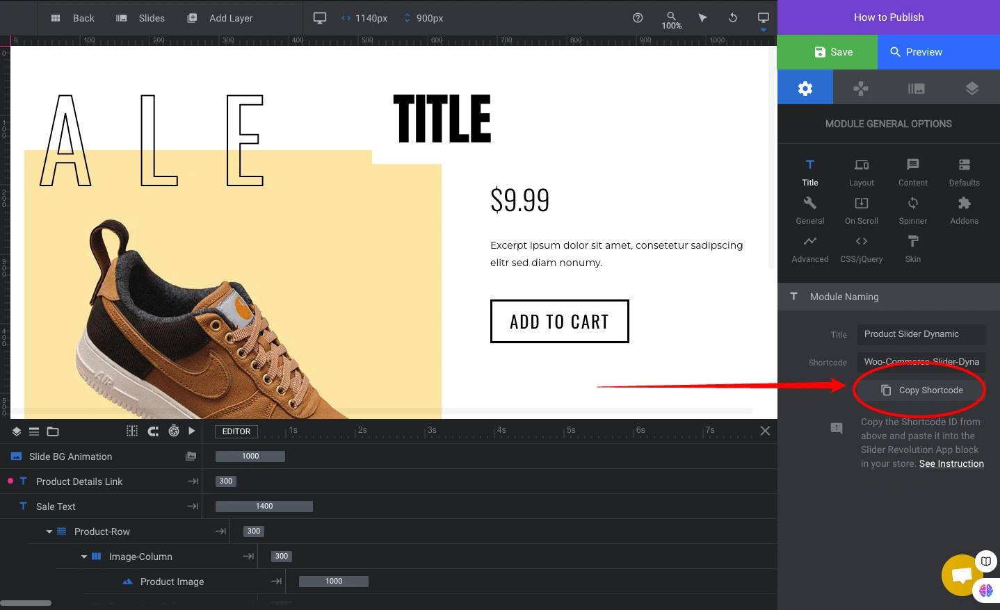 Copy Shortcode