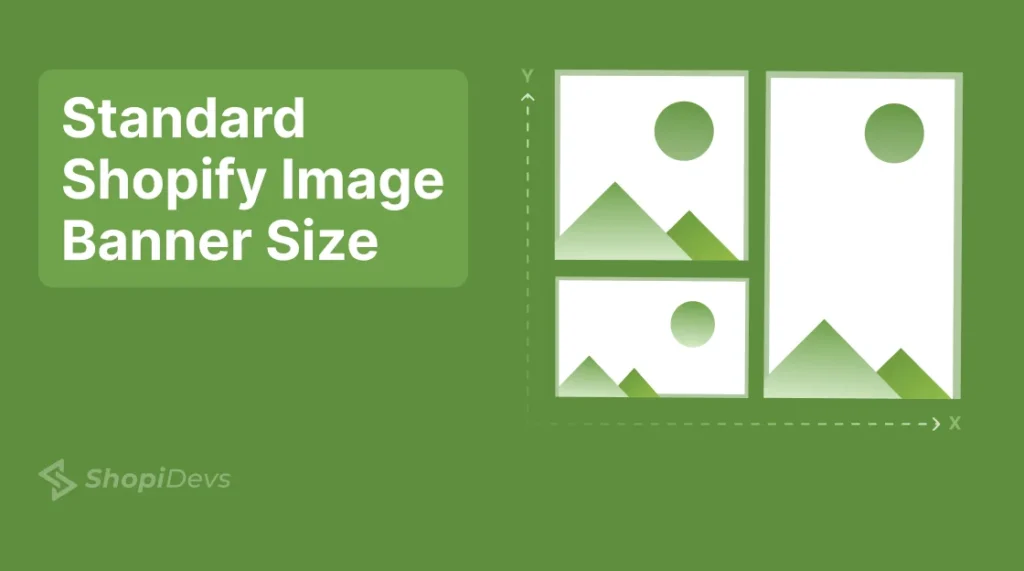 Standard Shopify Banner Image size featured image for blog post