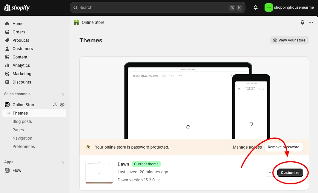 customize theme