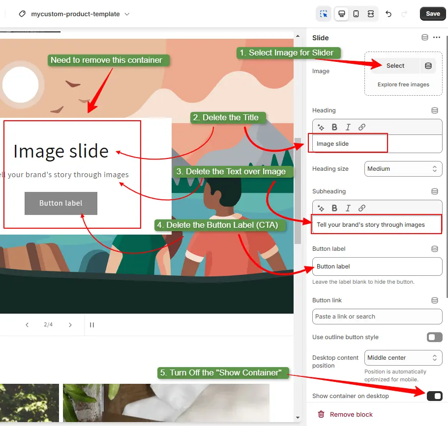 Upload Images to Make the Carousel Slider