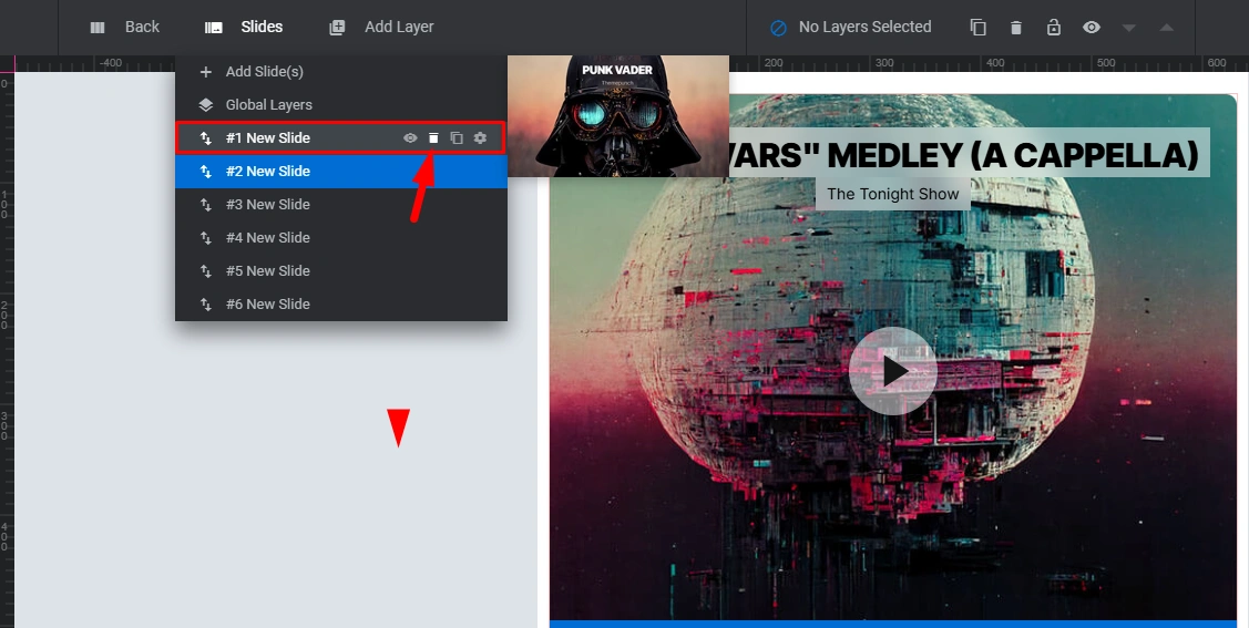 delete image slide