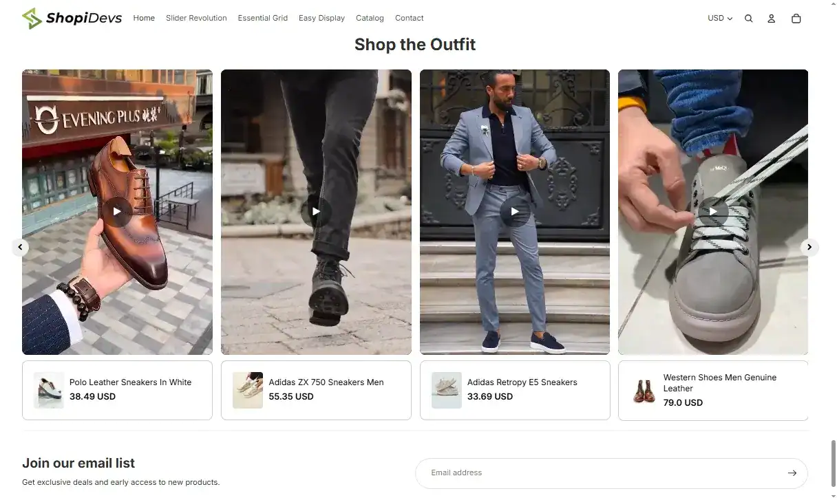 Preview on Storefront