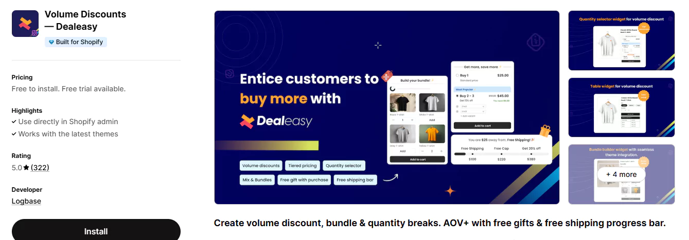 Dealeasy - Volume Discounts