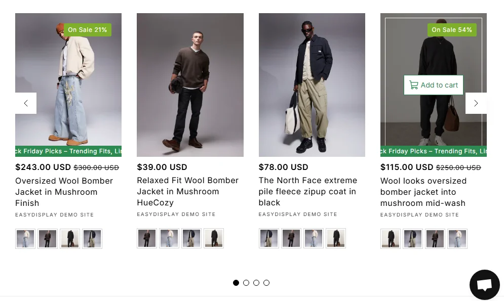 best selling products showcase on BFCM