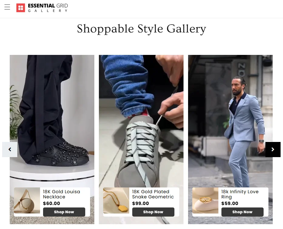 bfcm shopify video gallery