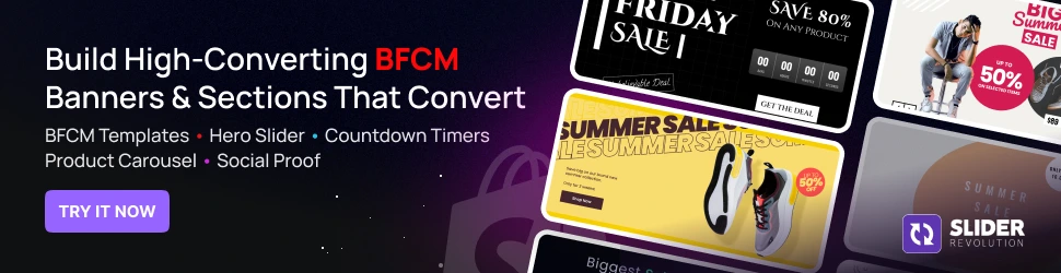 slider revolution and sections shopify app to your shopify store hero section for bfcm