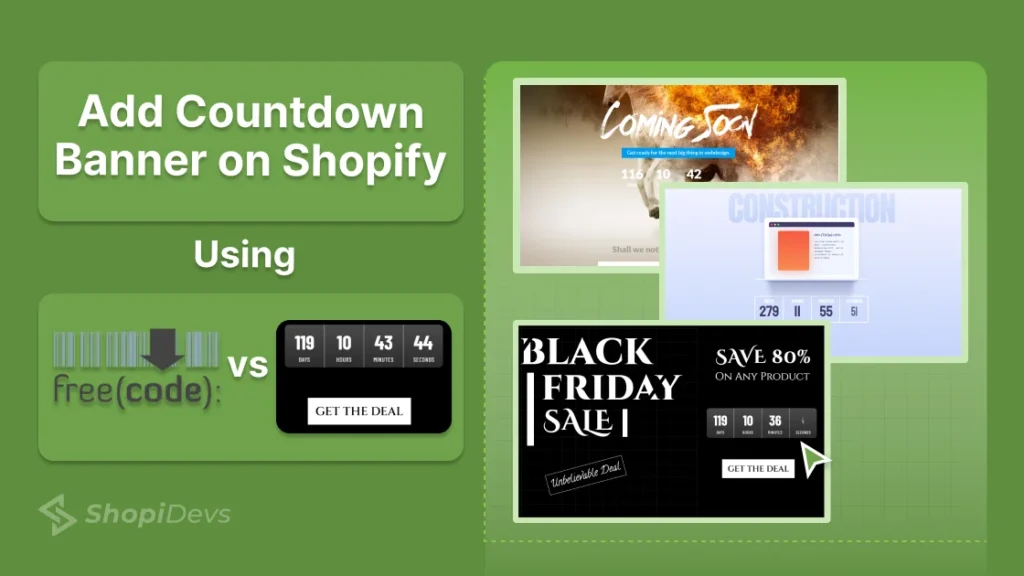 add countdown timer for bfcm sale