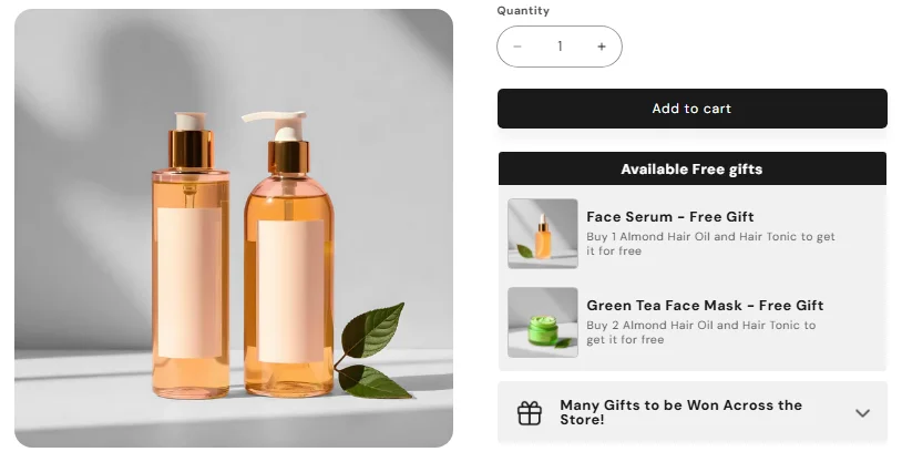 offer a free gift to make your black friday campaign idea more effective