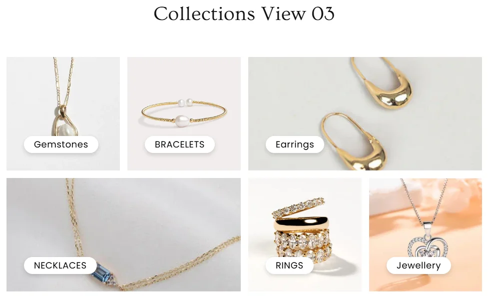 organize products by using collections and categories