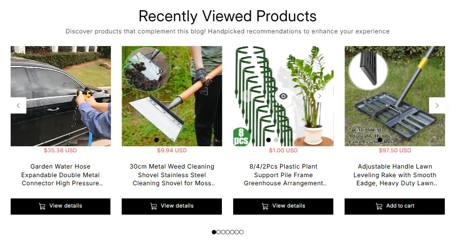 recently viewed product for bfcm products