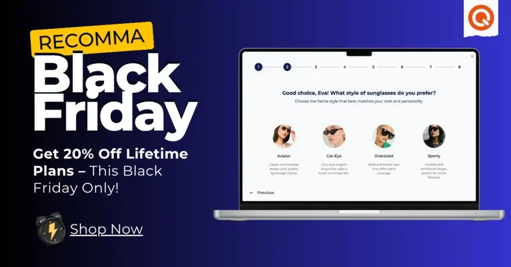 recomma app can help to increase sales in this black friday