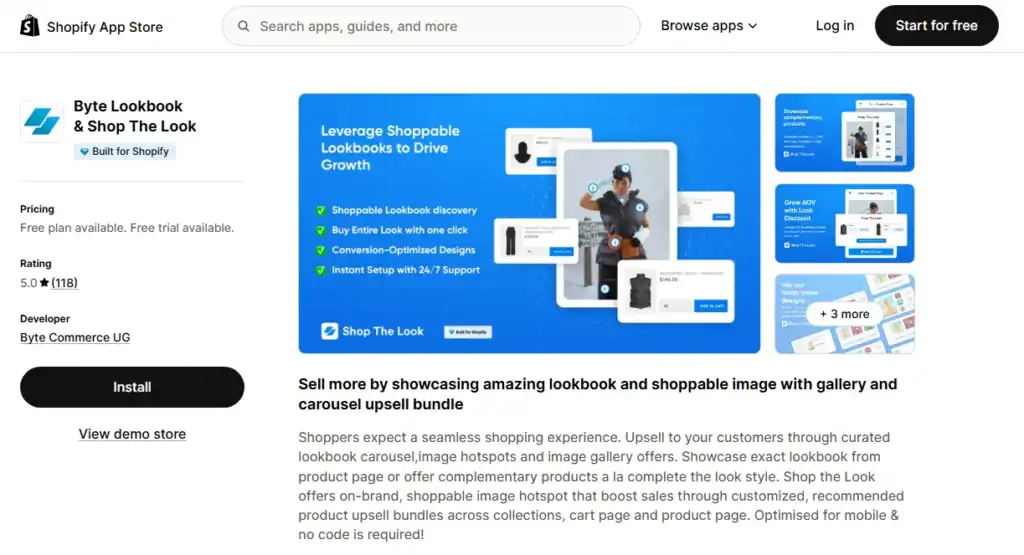 byte lookbook shop the look one of the best shopify app for lookbook