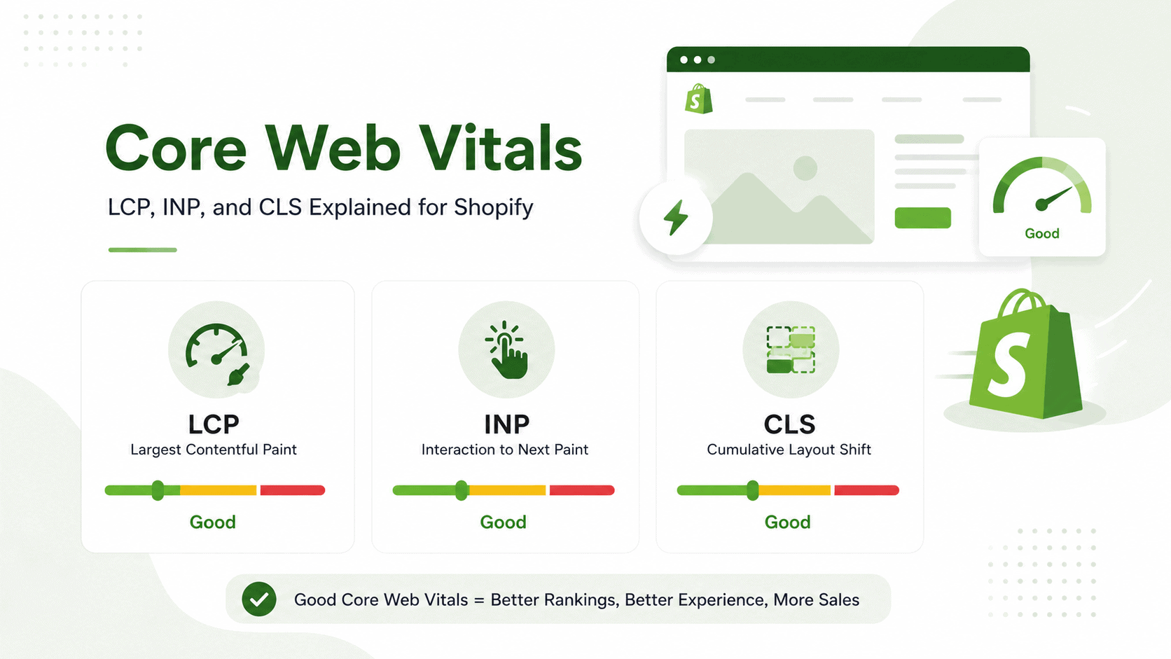 Core Web Vitals: LCP, INP, and CLS Explained for Shopify