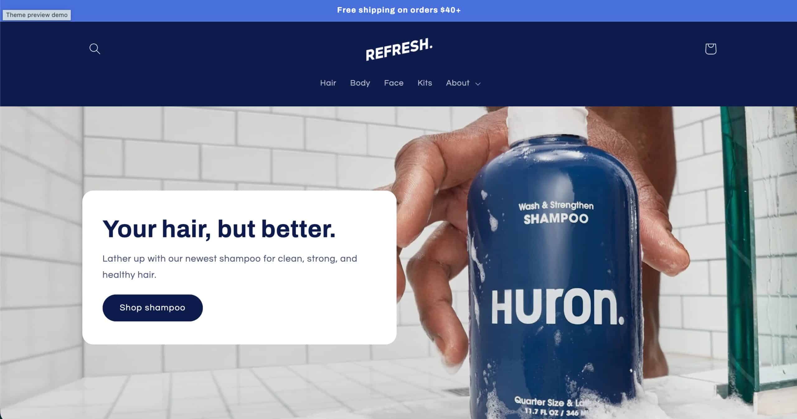 Refresh Shopify Theme