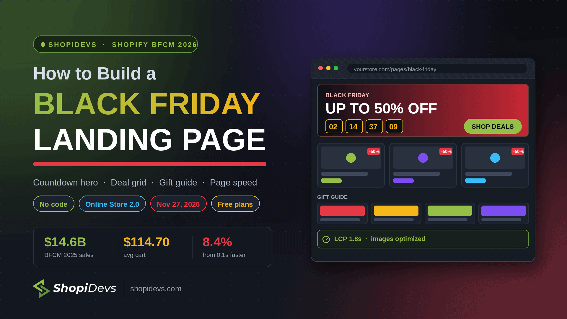 shopidevs black-friday landing page featured